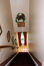 The Maid's Stairway is steep, but gives quick access to the shared bathroom.