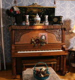 The piano has a history connected with the house.