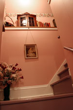 The back stairs to the third floor - the original attic stairs location.