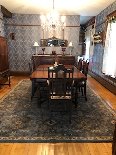 The main dining room at Dreams of Yesteryear Bed and Breakfast