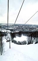 Granite Peak downhill skiing in central Wisconsin