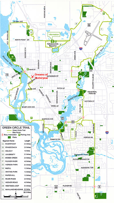 The Green Circle Trail - Biking and Hiking Trail in Stevens Point