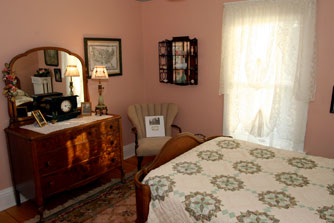 Simple but elegant antiques adorn the Maid's Quarters.