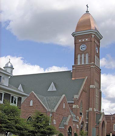 image: St. Peter's Catholic Church in Stevens Point Wisconsin